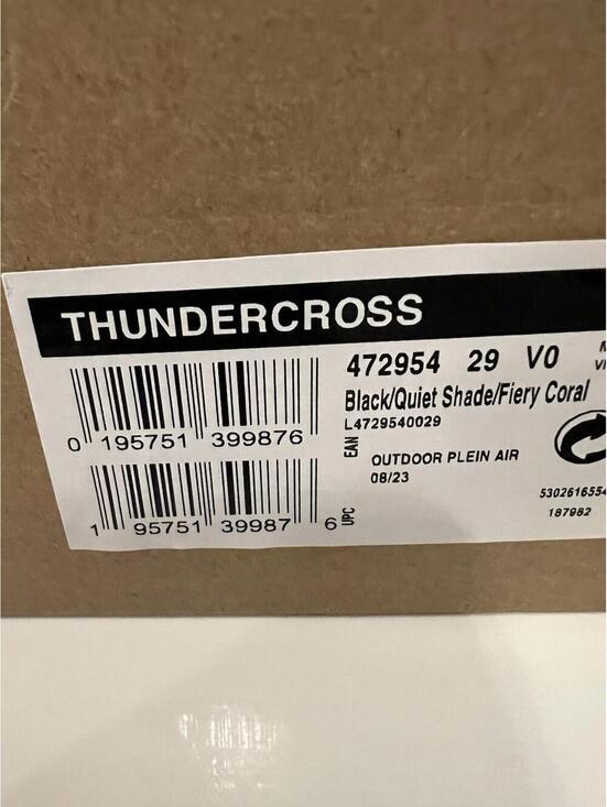 $139 SALMON Thundercross Men’s 11.5 Trail Running Shoes Black 472954 main image 8